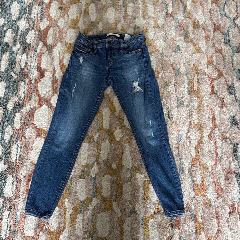 Eunina Women's Dark Blue Skinny Jeans